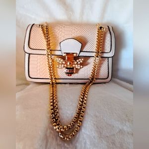 NWOT!! G U C C I  Inspired Crossbody Snakeskin Bag